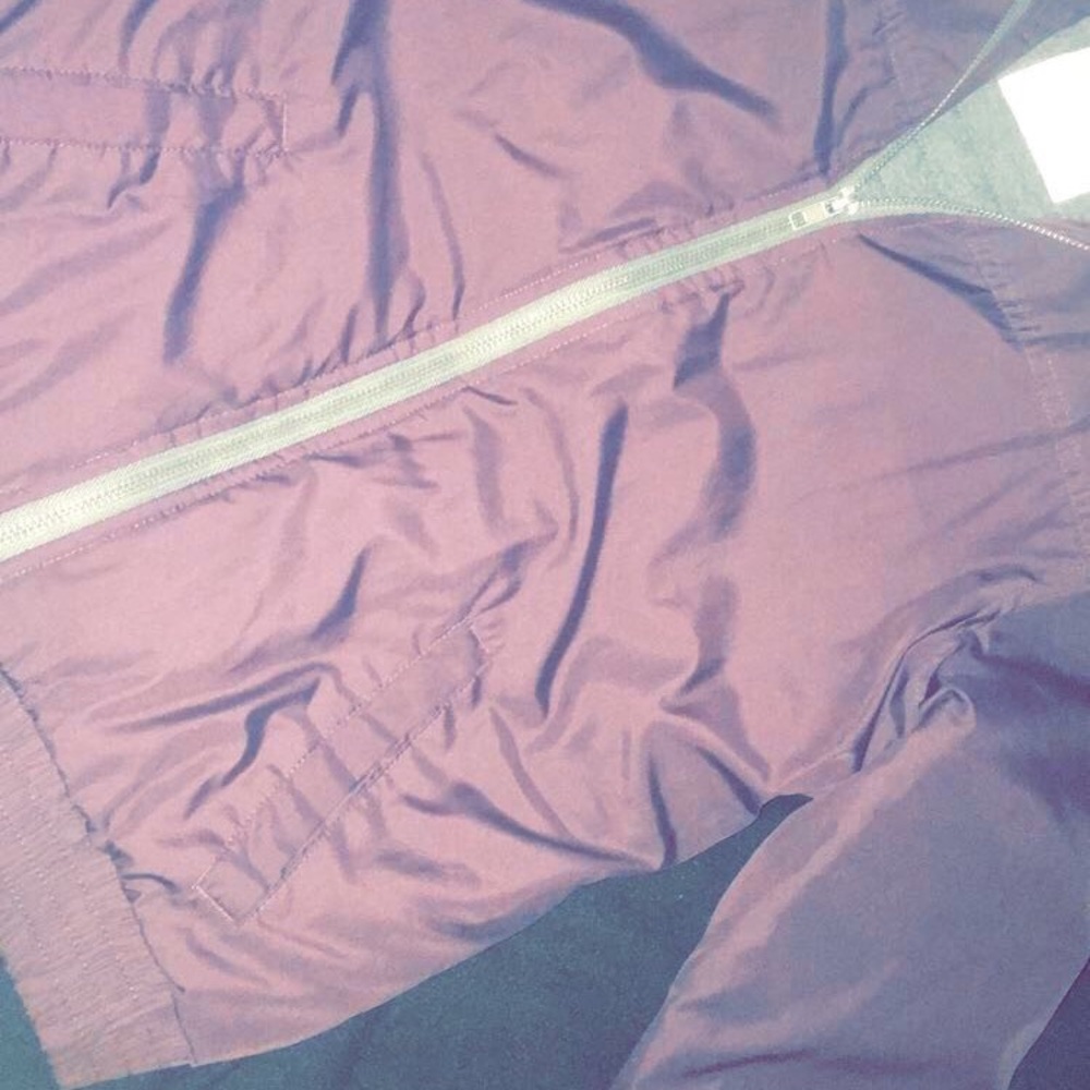 purple windbreaker